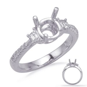 White Gold Engagement Ring White Gold Engagement Ring