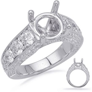 White Gold Engagement Ring White Gold Engagement Ring