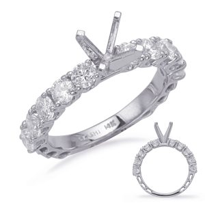 White Gold Engagement Ring White Gold Engagement Ring