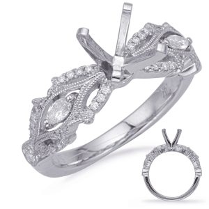 White Gold Engagement Ring White Gold Engagement Ring