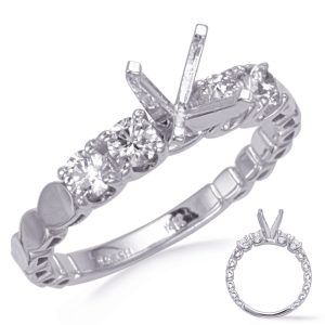 White Gold Engagement Ring White Gold Engagement Ring
