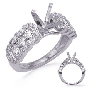 White Gold Engagement Ring White Gold Engagement Ring