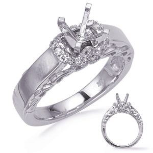 White Gold Engagement Ring White Gold Engagement Ring