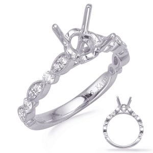 White Gold Engagement Ring White Gold Engagement Ring