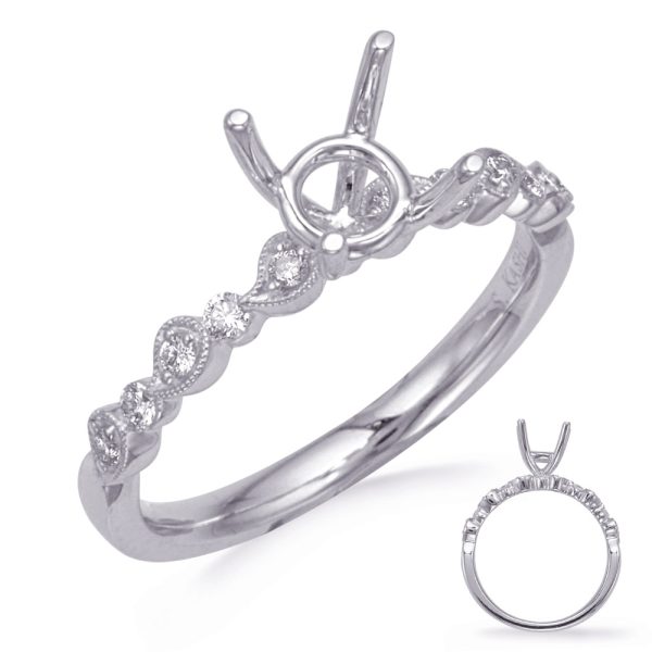 White Gold  Diamond Engagement Ring