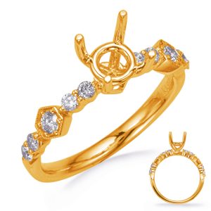 Yellow Gold Diamond Engagement Ring Yellow Gold Diamond Engagement Ring
