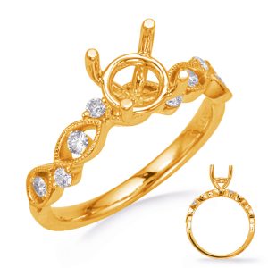 Yellow Gold Diamond Engagement Ring Yellow Gold Diamond Engagement Ring