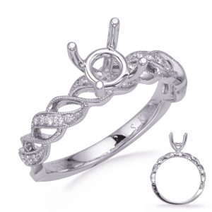 White Gold Diamond Engagement Ring