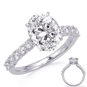 White Gold Engagement Ring White Gold Engagement Ring
