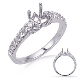 White Gold Engagement Ring White Gold Engagement Ring