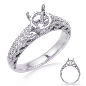 White Gold Engagement Ring White Gold Engagement Ring