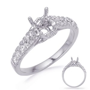White Gold Engagement Ring White Gold Engagement Ring