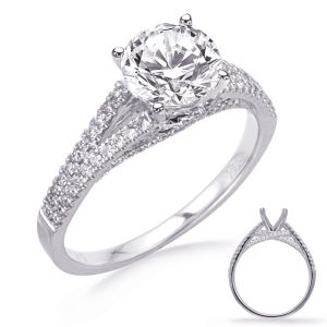 White Gold Engagement Ring White Gold Engagement Ring