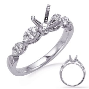 White Gold Engagement Ring White Gold Engagement Ring