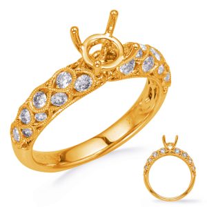Yellow Gold Diamond Engagement Ring Yellow Gold Diamond Engagement Ring