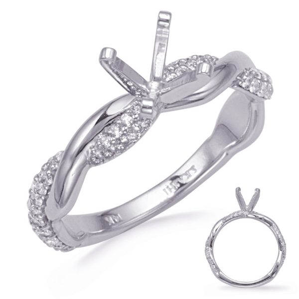 White Gold Diamond Engagement Ring