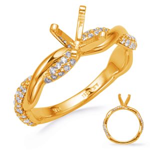 Yellow Gold Diamond Engagement Ring Yellow Gold Diamond Engagement Ring