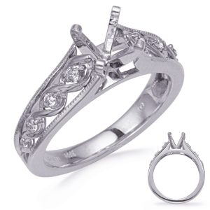 White Gold Diamond Engagement Ring