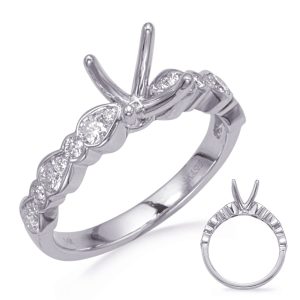 White Gold Engagement Ring White Gold Engagement Ring