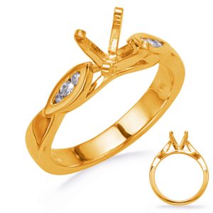 Yellow Gold Diamond Engagement Ring Yellow Gold Diamond Engagement Ring