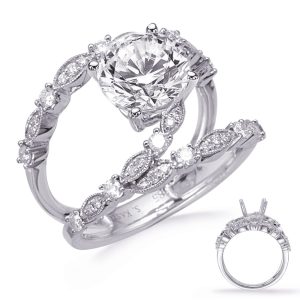 White Gold Engagement Ring White Gold Engagement Ring