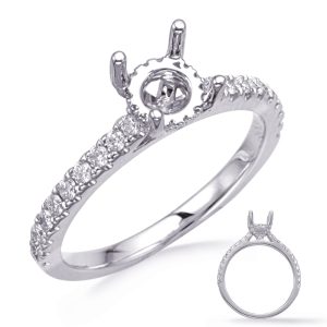 White Gold Engagement Ring White Gold Engagement Ring