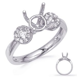 White Gold Engagement Ring White Gold Engagement Ring