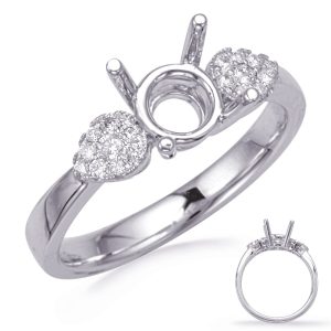 White Gold Engagement Ring White Gold Engagement Ring