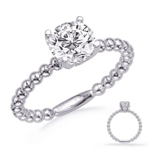 White Gold Engagement Ring White Gold Engagement Ring