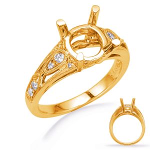Yellow Gold Diamond Engagement Ring Yellow Gold Diamond Engagement Ring