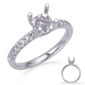 White Gold Engagement Ring White Gold Engagement Ring