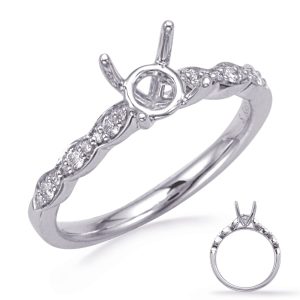White Gold Engagement Ring White Gold Engagement Ring