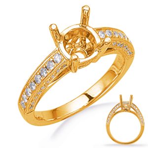 Yellow Gold Diamond Engagement Ring