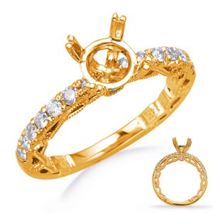 Yellow Gold Diamond Engagement Ring