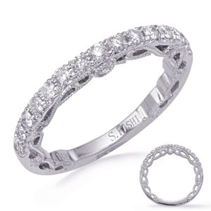 White Gold Diamond Wedding Band White Gold Diamond Wedding Band