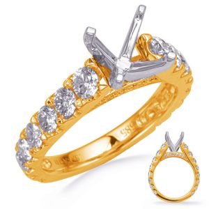 Yellow Gold Diamond Engagement Ring Yellow Gold Diamond Engagement Ring