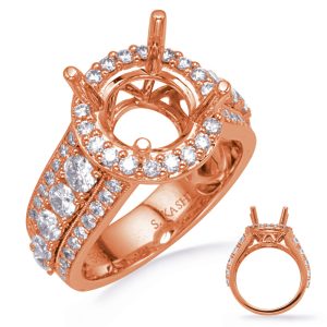 Rose Gold Diamond Engagement Ring