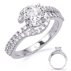 White Gold Diamond Engagement Ring