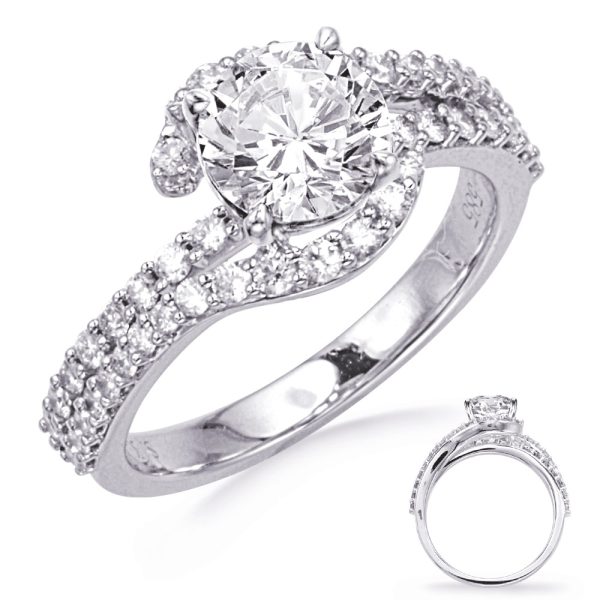 White Gold Diamond Engagement Ring