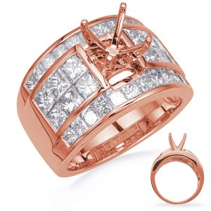 Rose Gold Diamond Engagement Ring