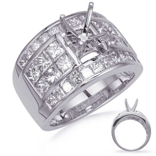 White Gold Diamond Engagement Ring
