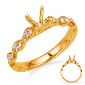 Yellow Gold Diamond Engagement Ring