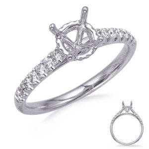 White Gold Engagement Ring White Gold Engagement Ring