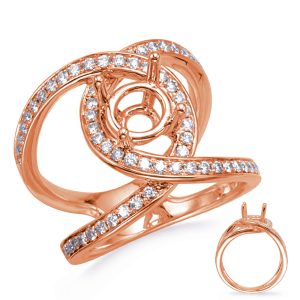 Rose Gold  Engagement Ring