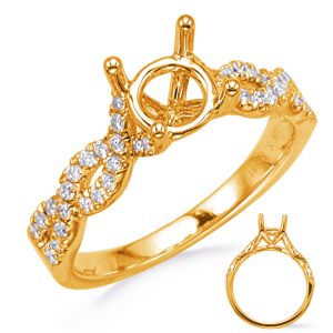 Yellow Gold Diamond Engagement Ring Yellow Gold Diamond Engagement Ring