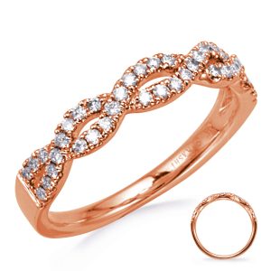 Rose Gold Diamond Wedding Band