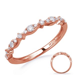 Rose Gold Diamond Wedding Band