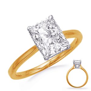 Yellow & White Gold Engagement Ring Yellow & White Gold Engagement Ring