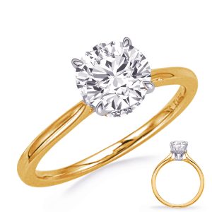 Yellow & white Gold Engagement Ring Yellow & white Gold Engagement Ring