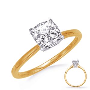 Yellow & White Gold Diamond Engagement Yellow & White Gold Diamond Engagement